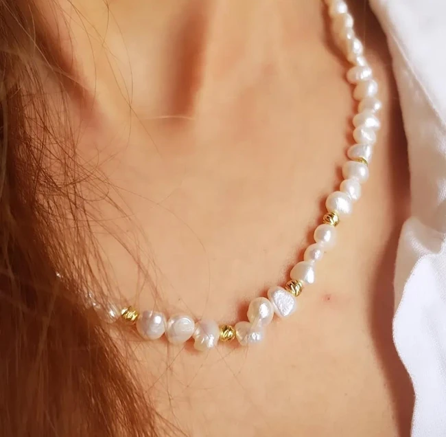 گردنبند مروارید پرورشی