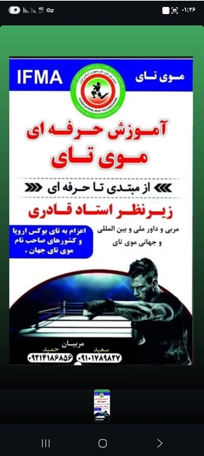 آموزش بوکس تایلندی استاد سعید قادری