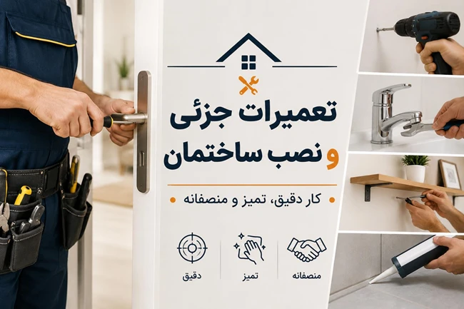 تعمیرات و نصب ساختمان - کار دقیق، تمیز